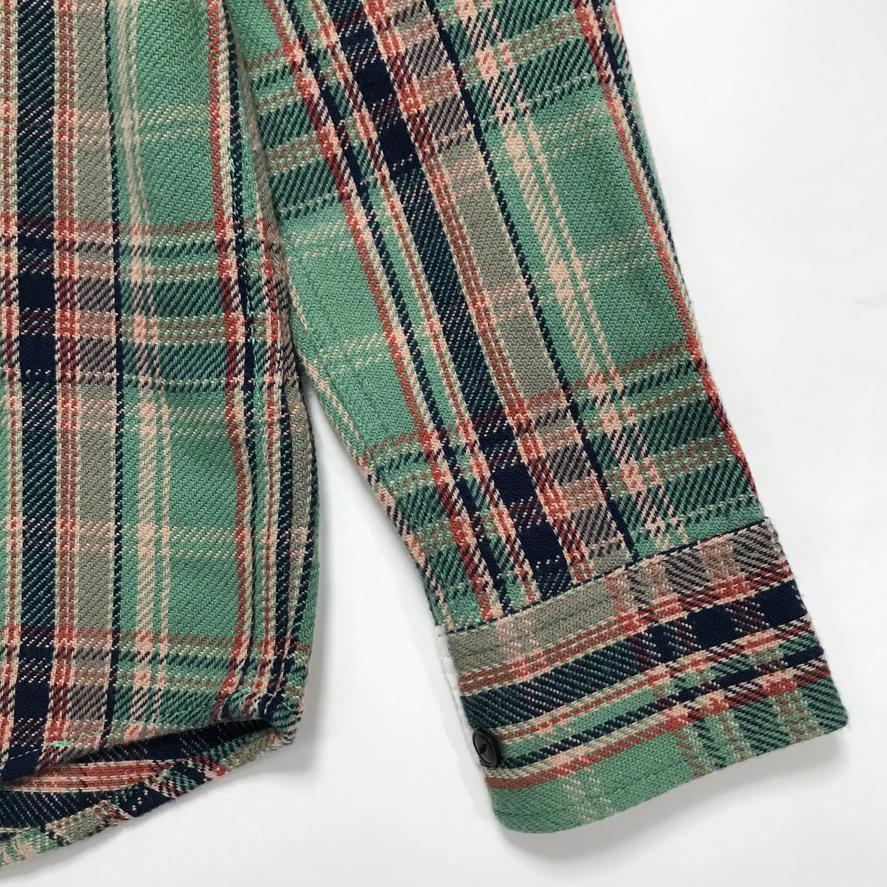 [M] Visvim 10AW Black Elk Flannel Shirt L/S Green