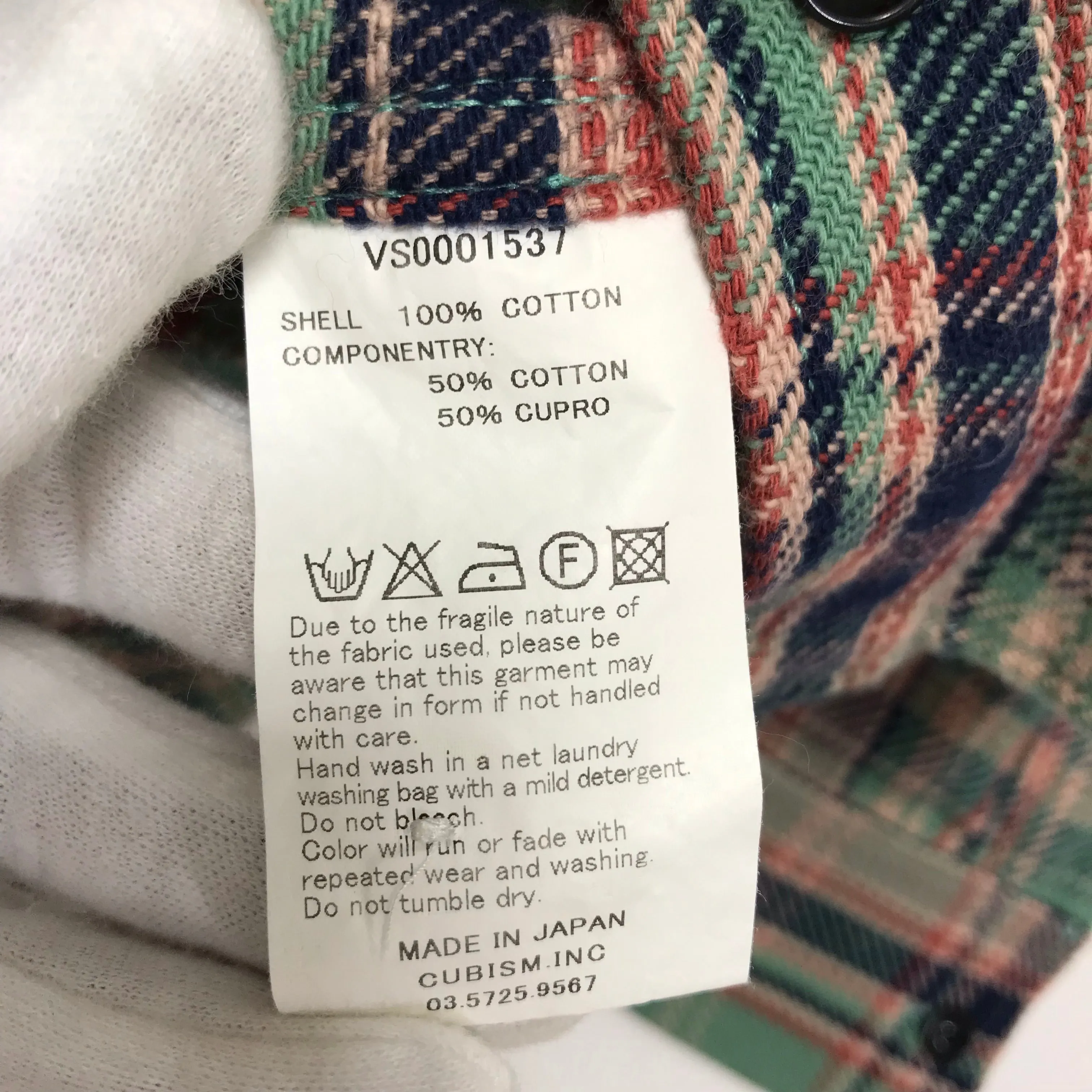 [M] Visvim 10AW Black Elk Flannel Shirt L/S Green