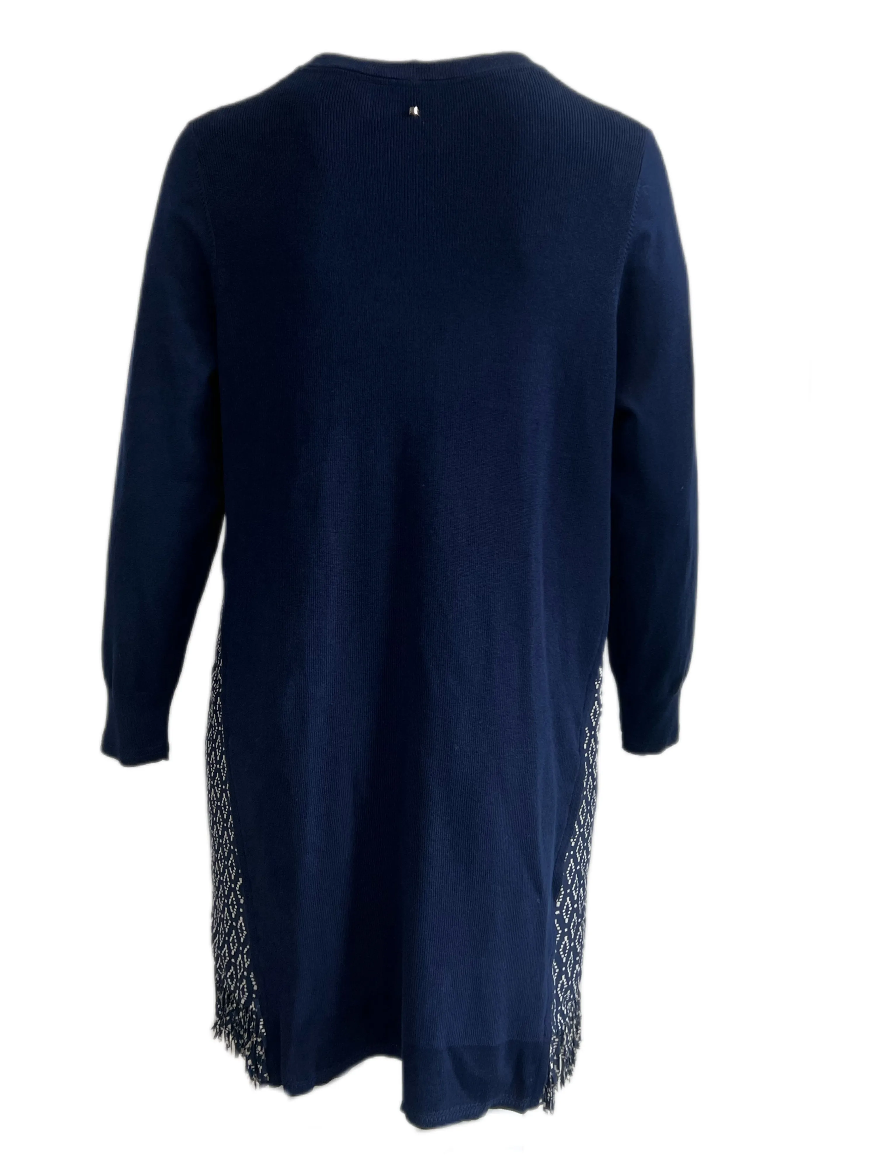 Marina Rinaldi Women's Navy Gaia Knitted Sweater Dress Size XL NWT