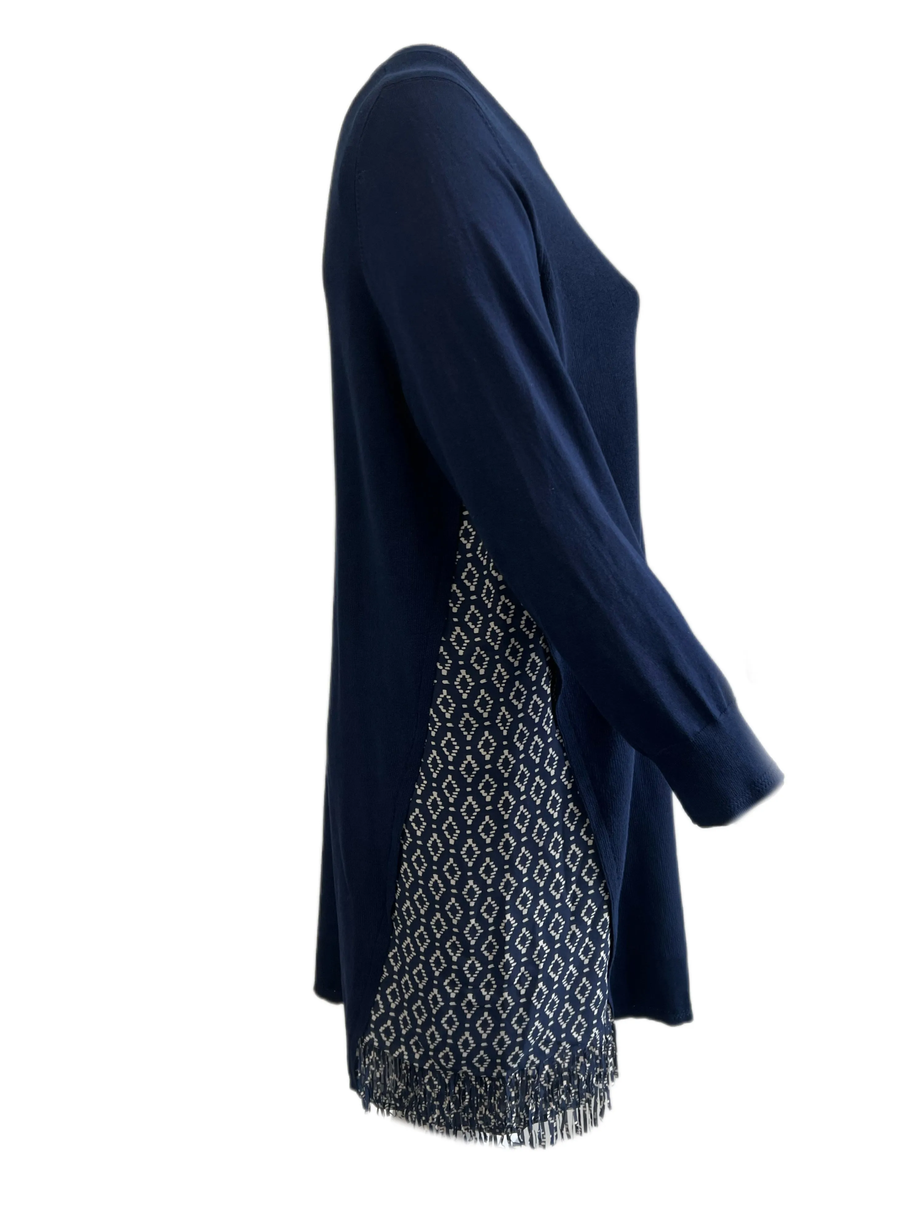 Marina Rinaldi Women's Navy Gaia Knitted Sweater Dress Size XL NWT