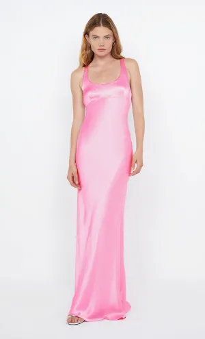 MAXINA CROSSOVER DRESS - CANDY PINK