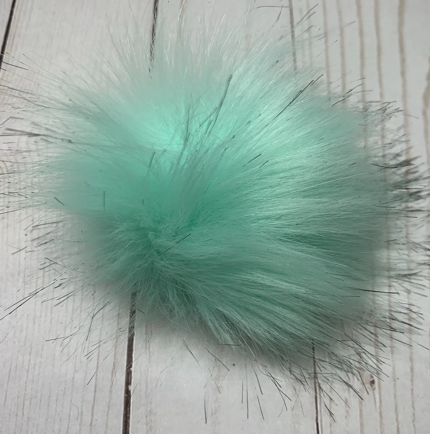 Medium Faux Fur Snap On Pom Poms