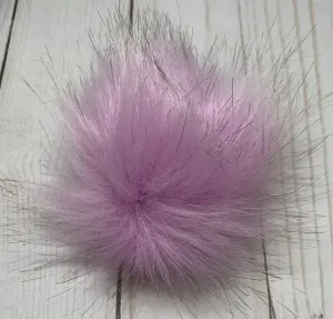 Medium Faux Fur Snap On Pom Poms