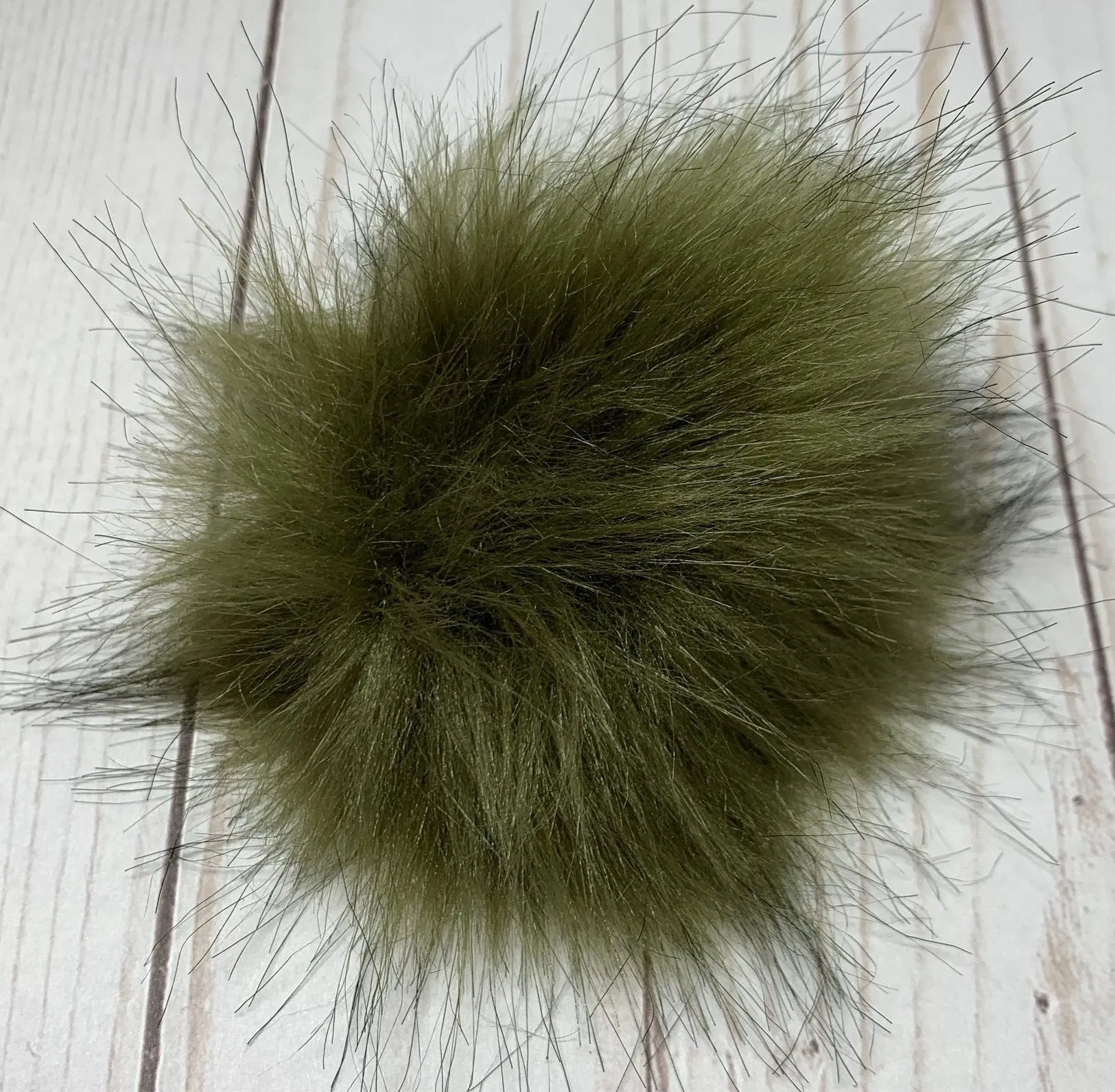 Medium Faux Fur Snap On Pom Poms