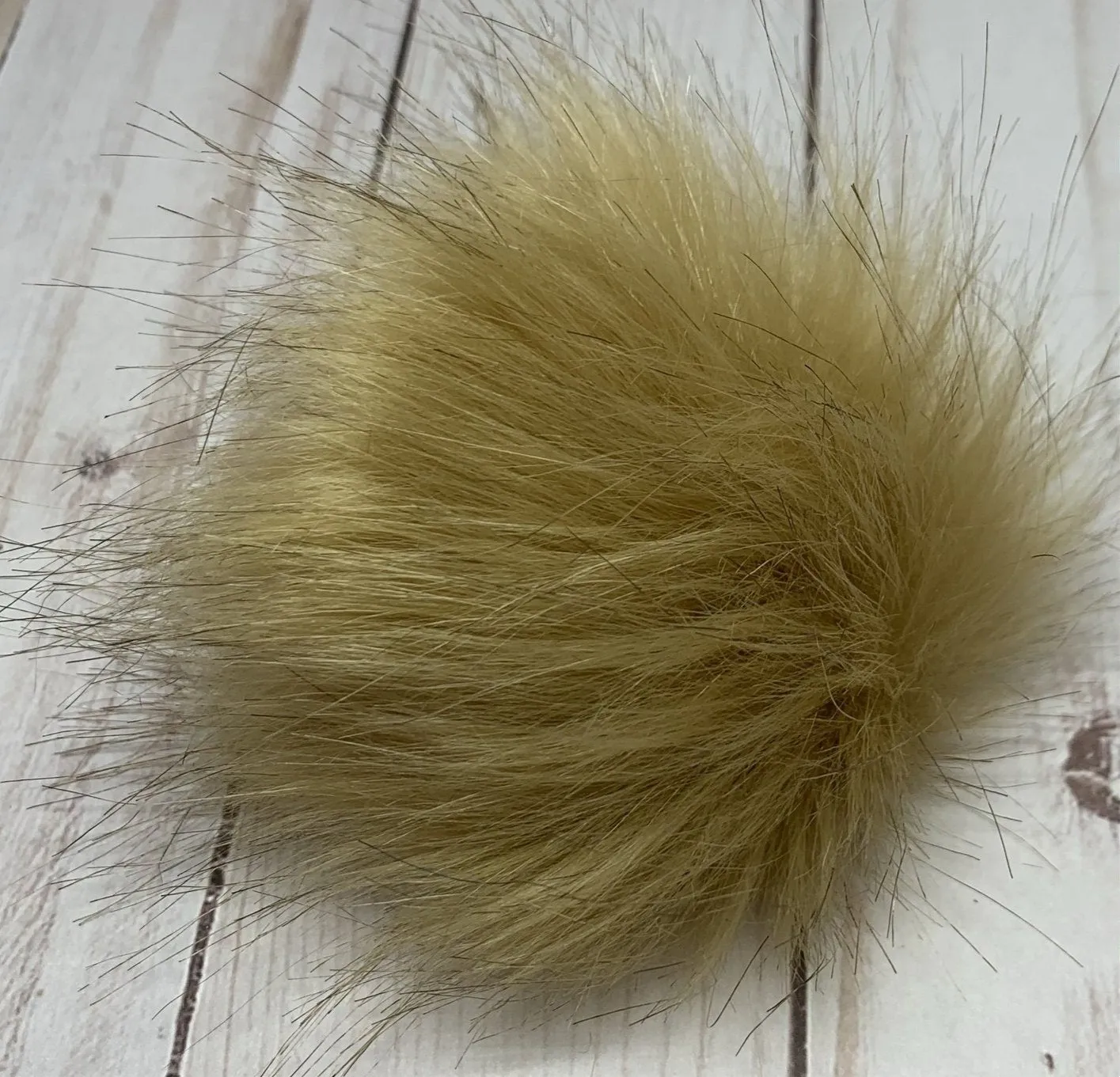 Medium Faux Fur Snap On Pom Poms