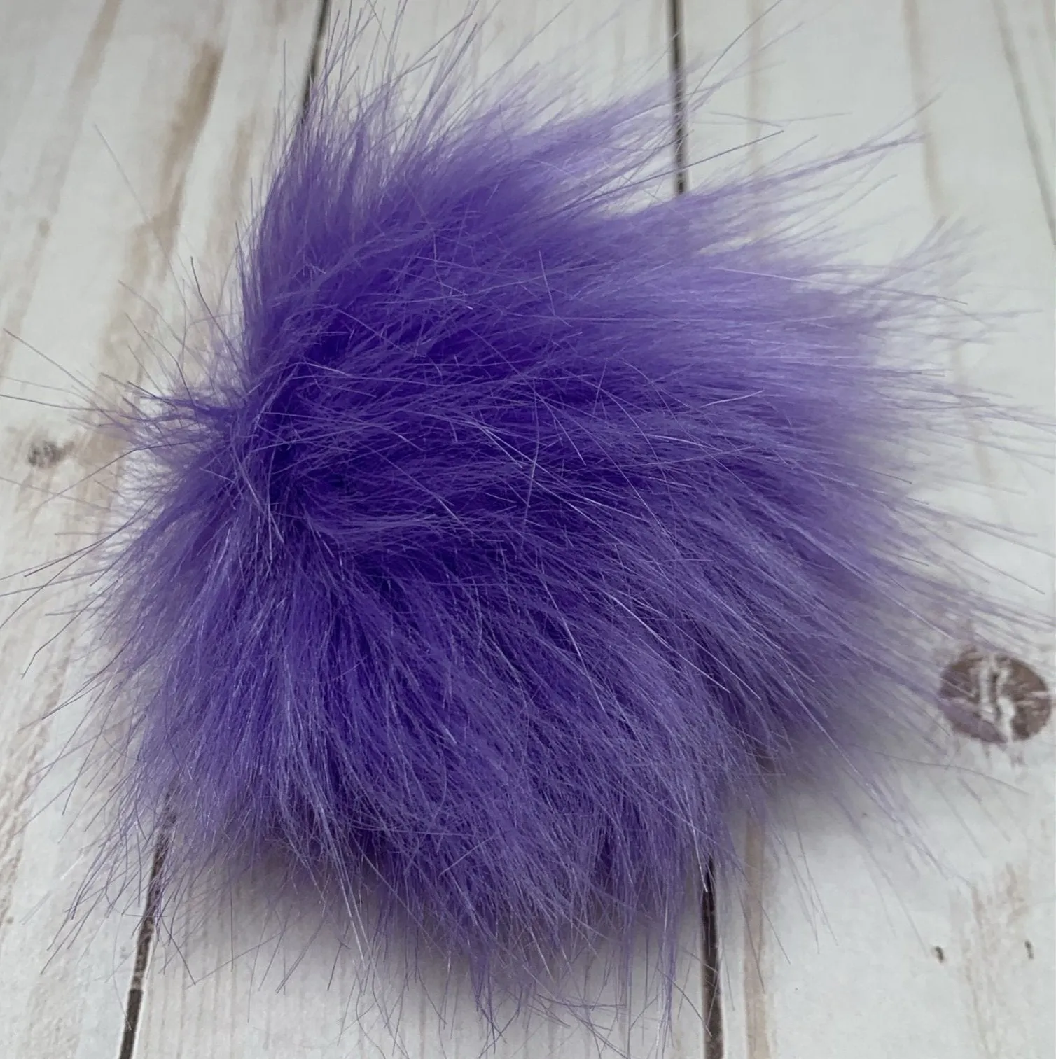 Medium Faux Fur Snap On Pom Poms