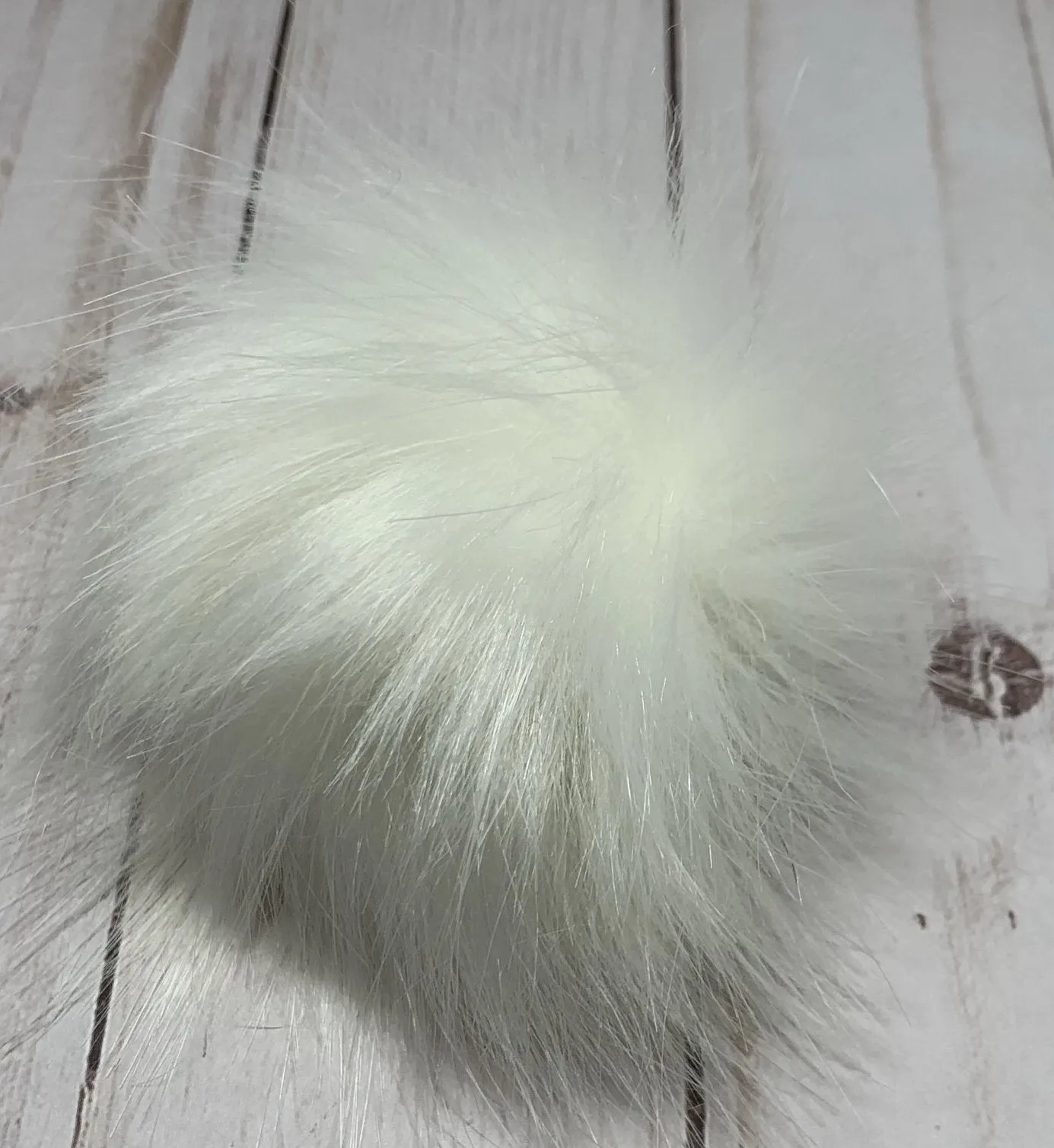 Medium Faux Fur Snap On Pom Poms