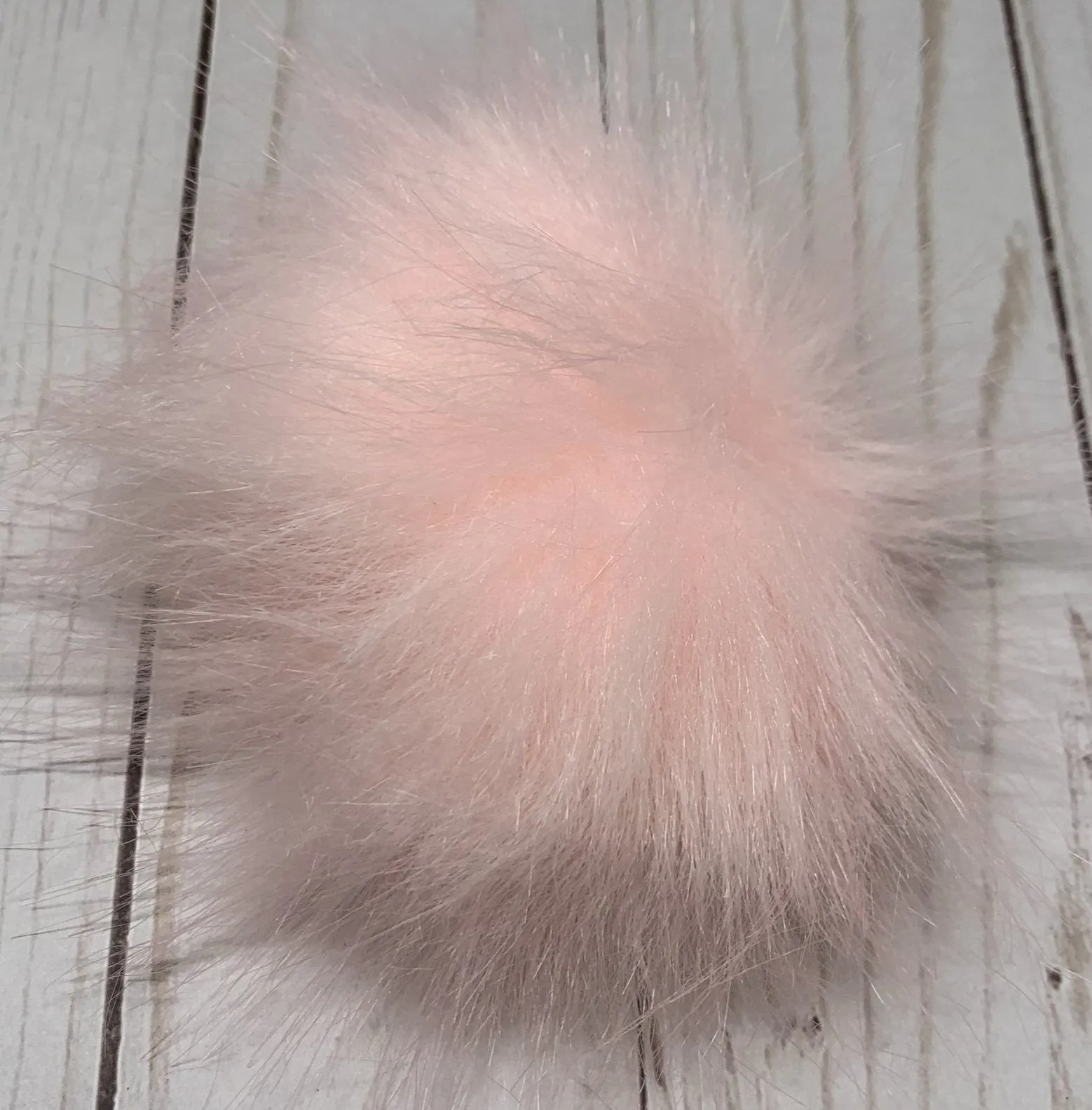 Medium Faux Fur Snap On Pom Poms