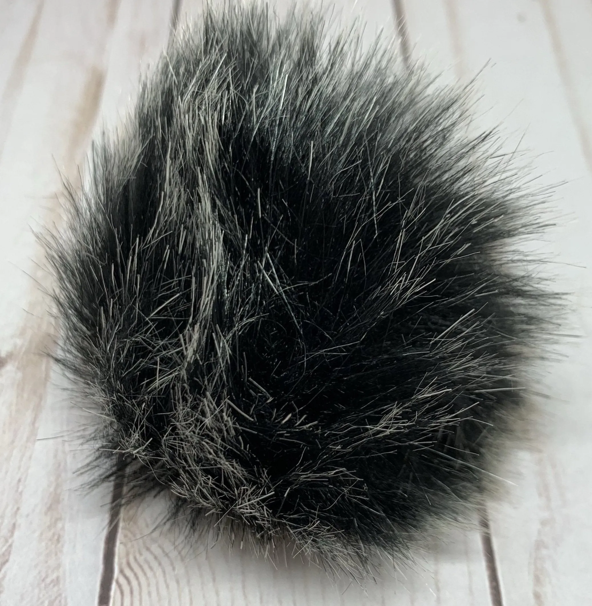 Medium Faux Fur Snap On Pom Poms