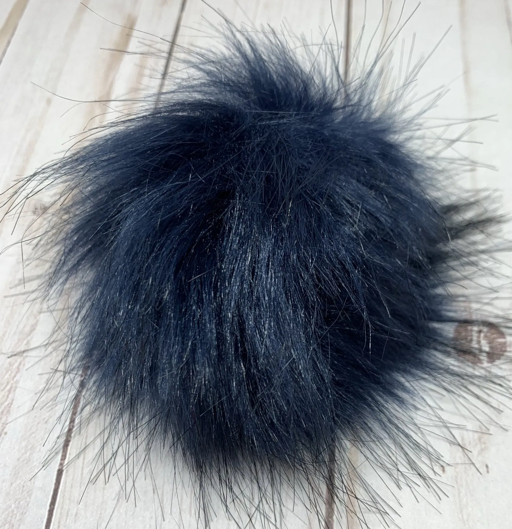 Medium Faux Fur Snap On Pom Poms