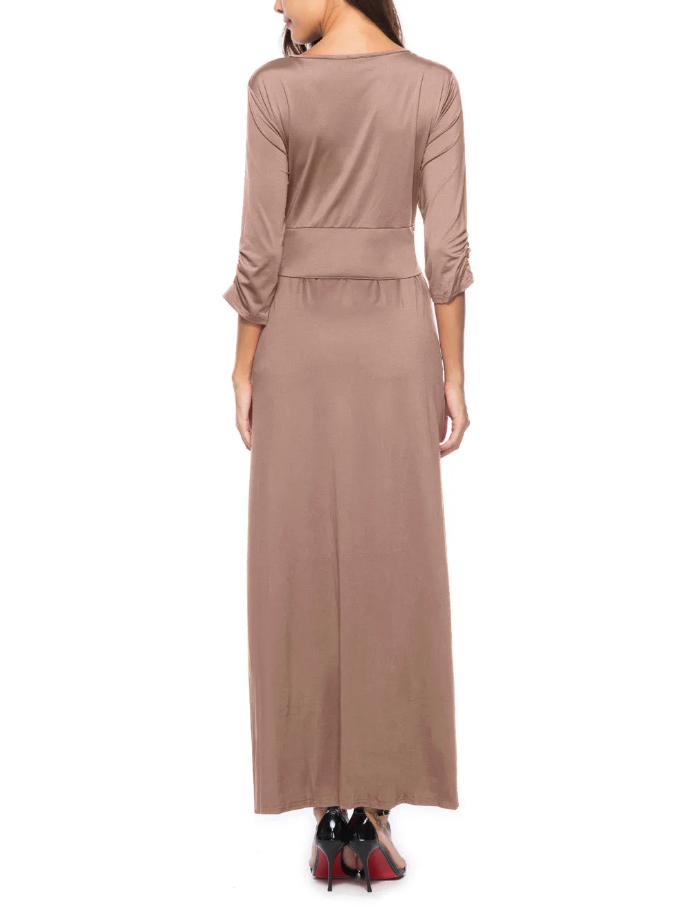 Milk Silk Stitching Nightclub Large Size Dress