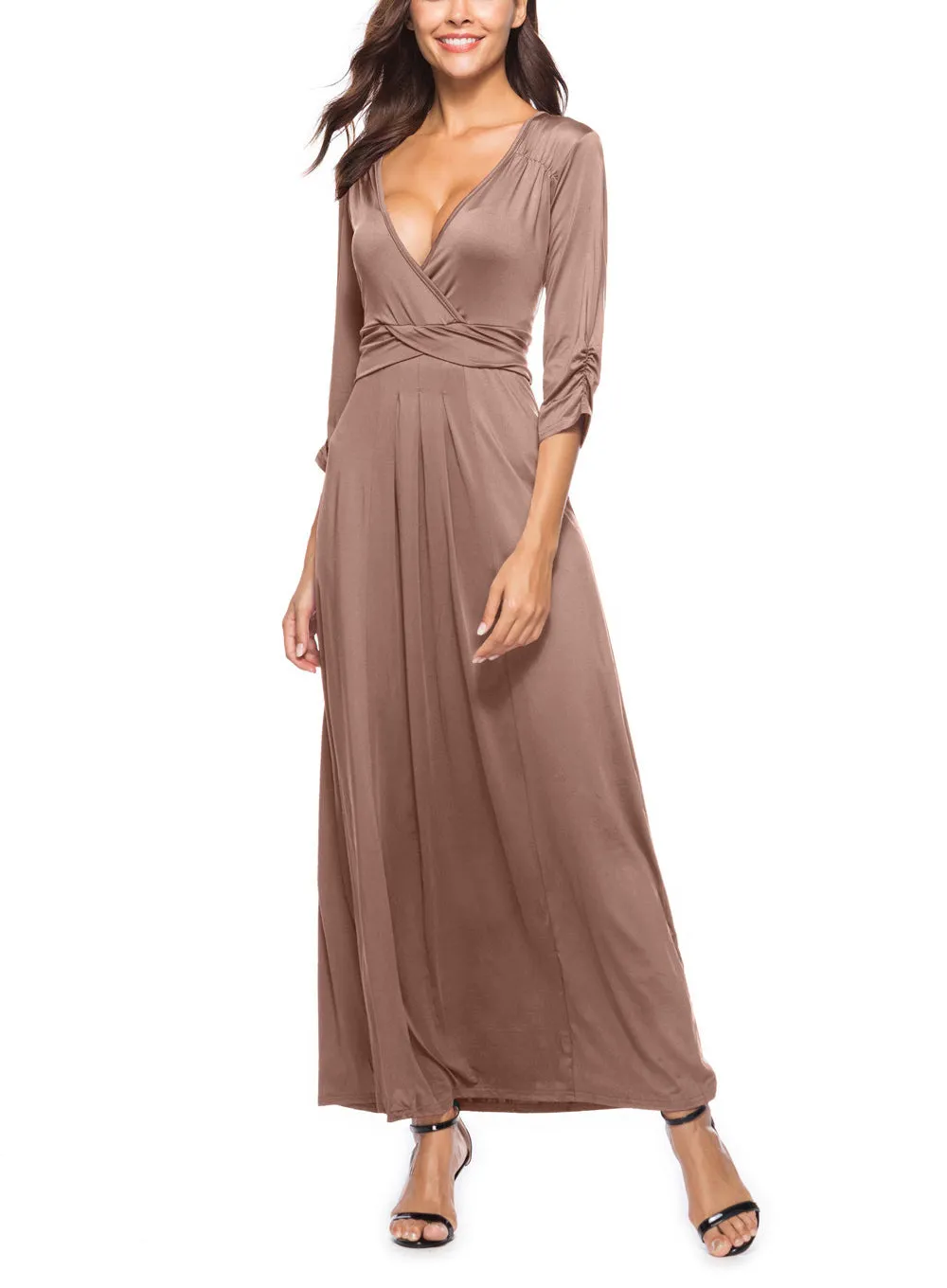 Milk Silk Stitching Nightclub Large Size Dress