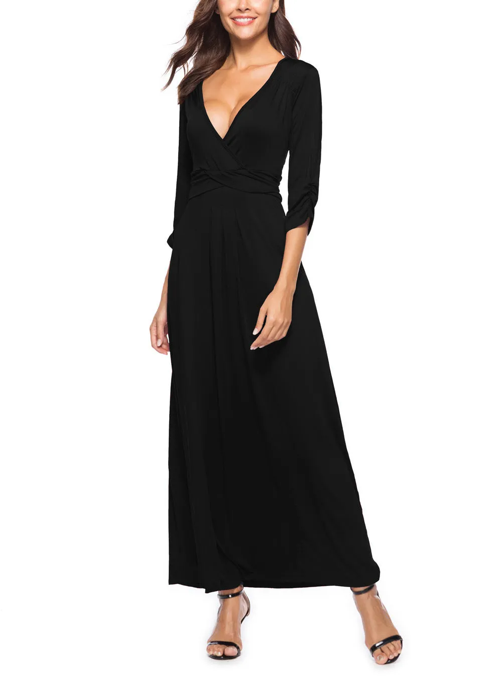 Milk Silk Stitching Nightclub Large Size Dress