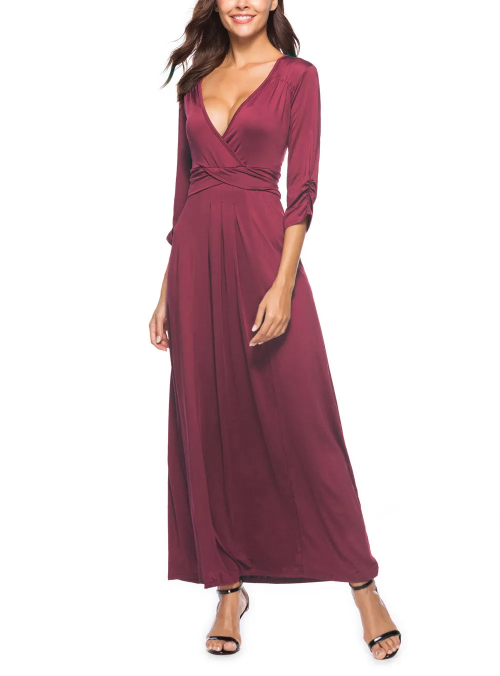 Milk Silk Stitching Nightclub Large Size Dress