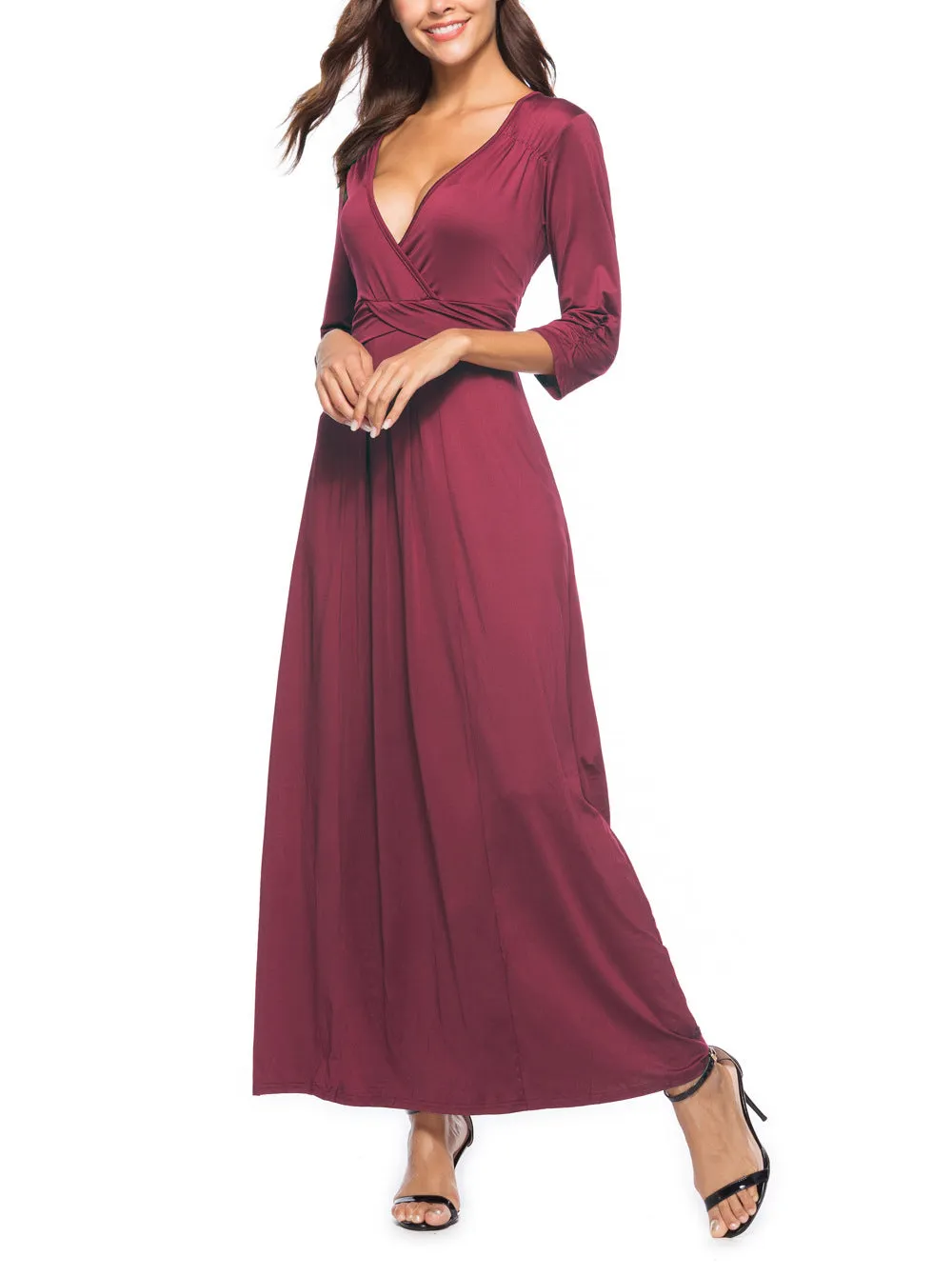 Milk Silk Stitching Nightclub Large Size Dress