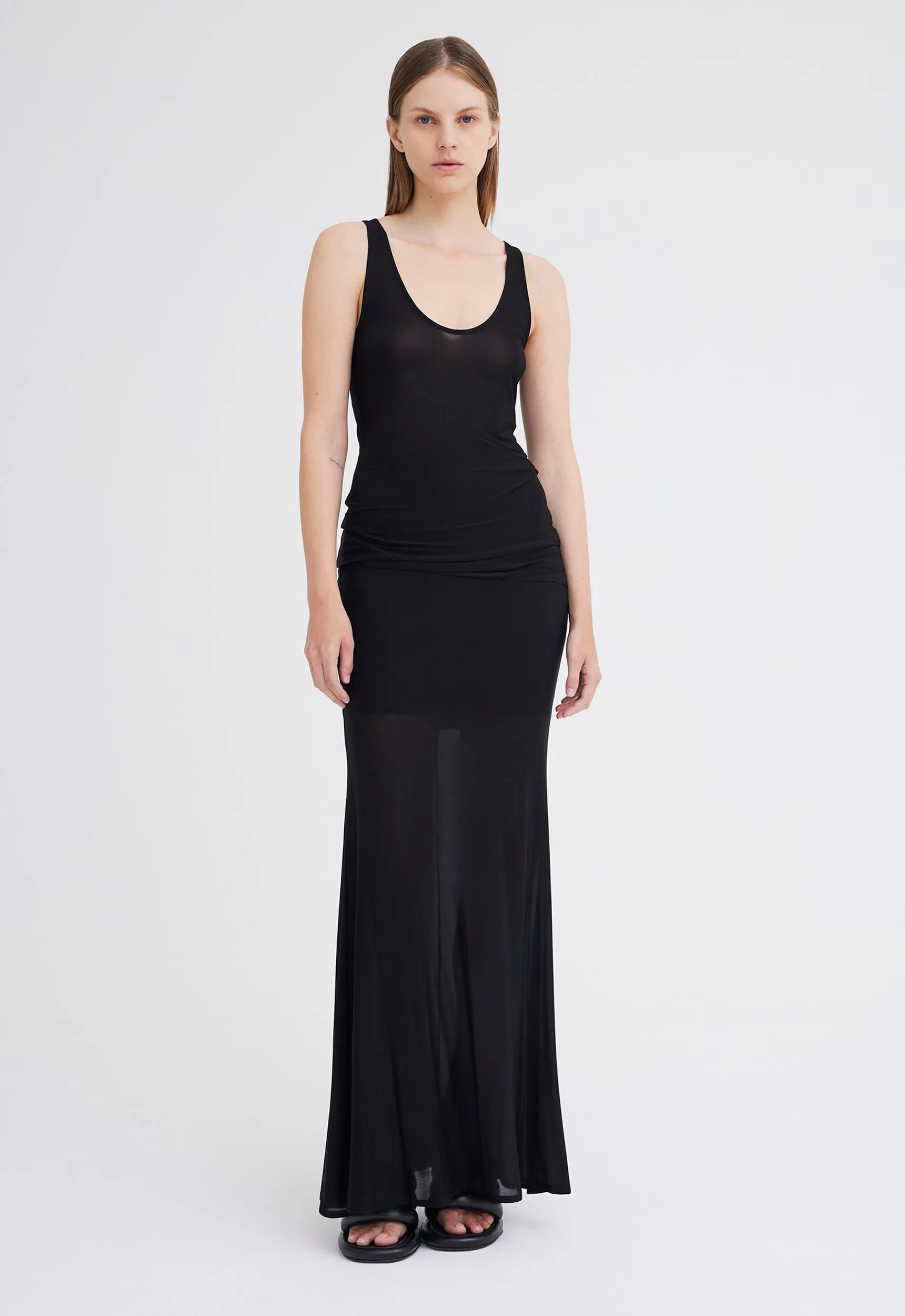 Naya Italian Jersey Skirt - Black