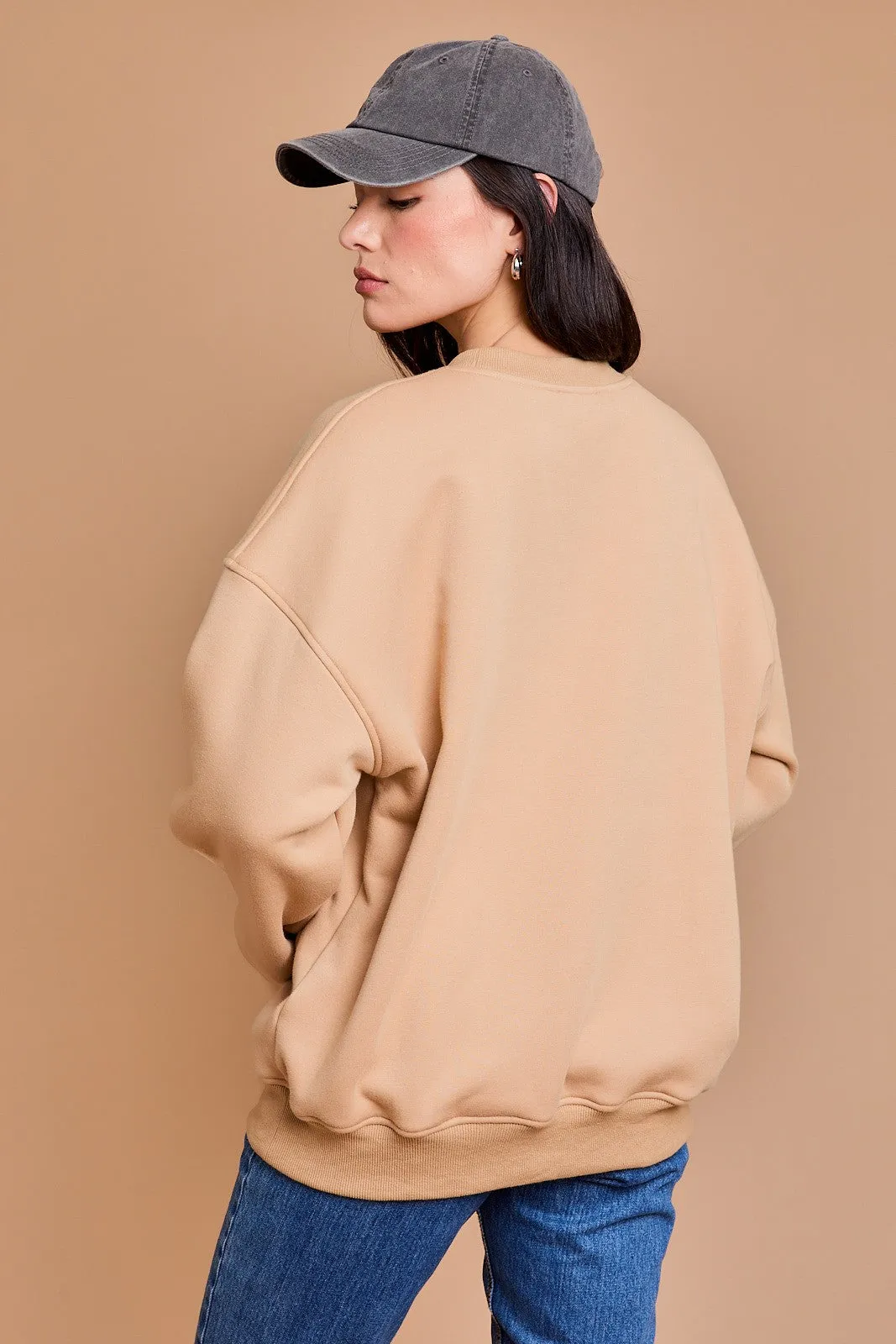 NECK APRES SKI FLEECE SWEATSHIRT