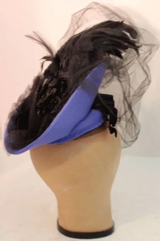 NOLAN MILLER  Purple and Black Lace Poker Alice Costume, Skirt Set