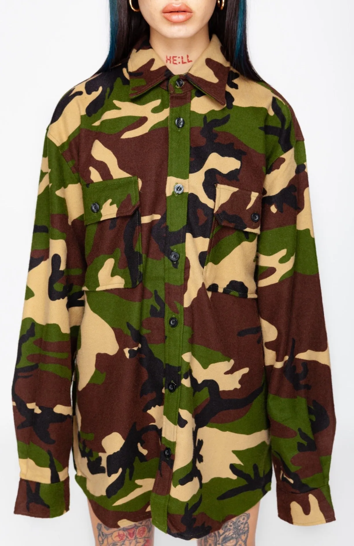 Off Duty Camo Flannel Shirt