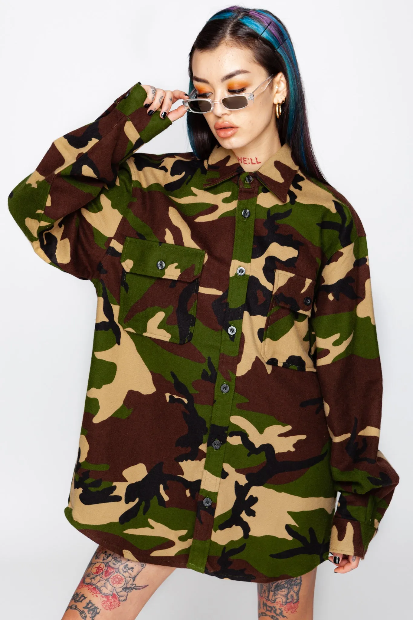 Off Duty Camo Flannel Shirt