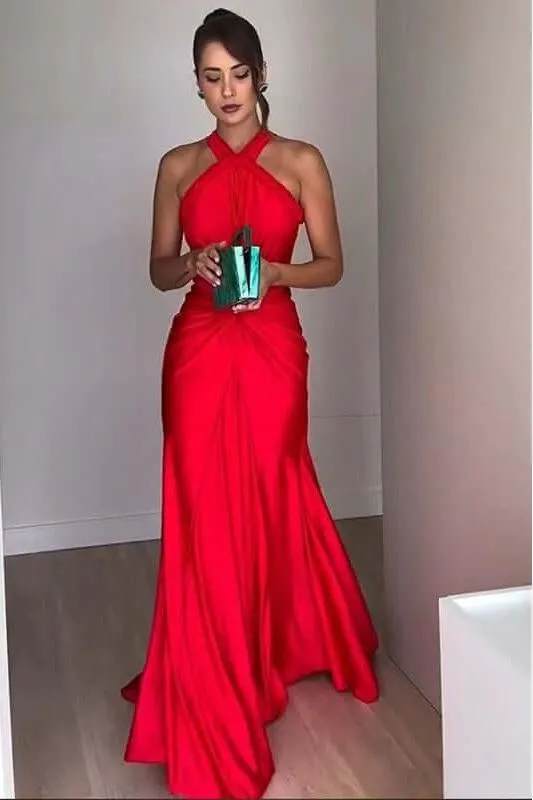 off-shoulder backless bridesmaid dress
