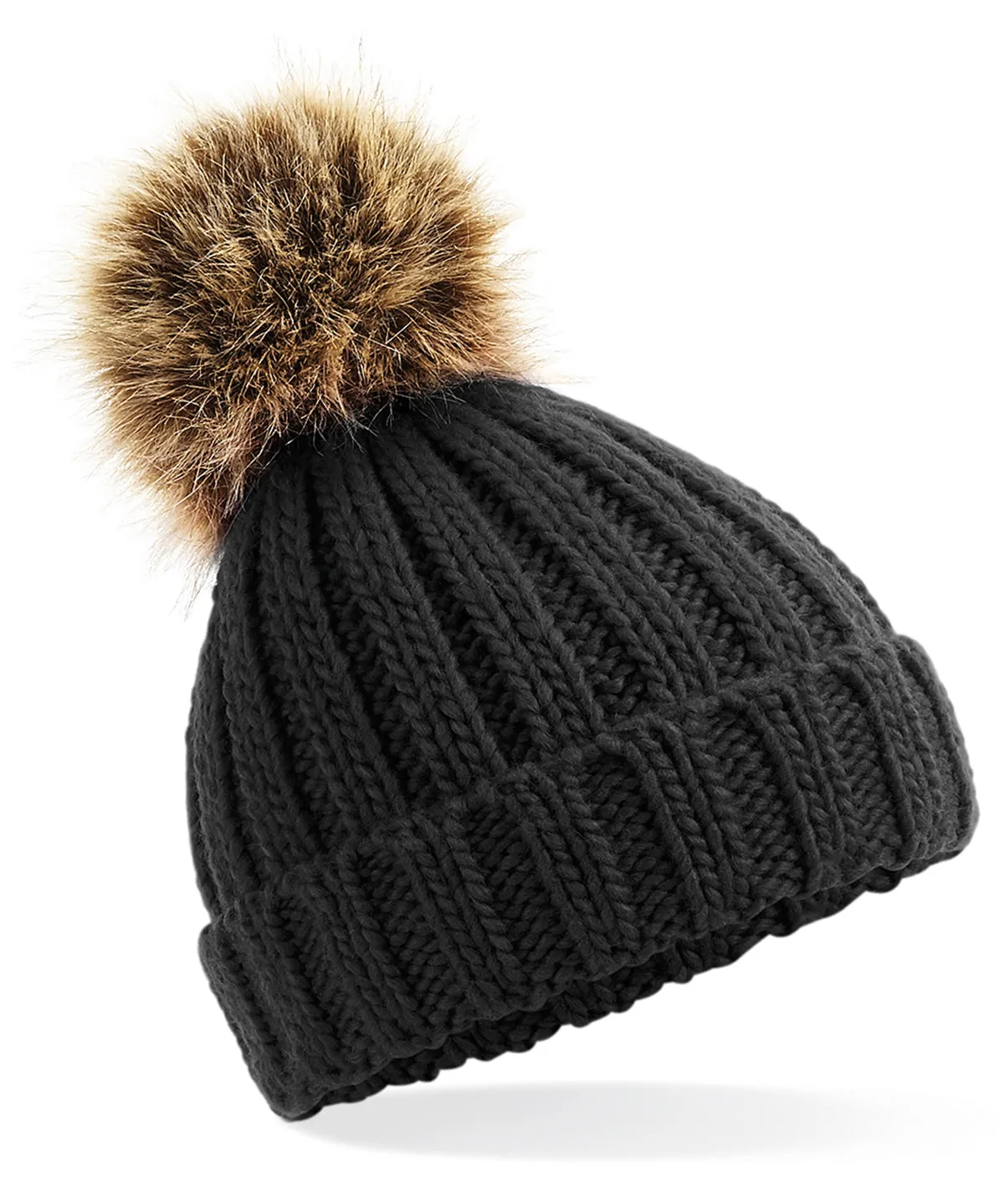 Oh Dorothy Infant & Junior Fur Pom Pom Chunky Beanie - 5 colours available