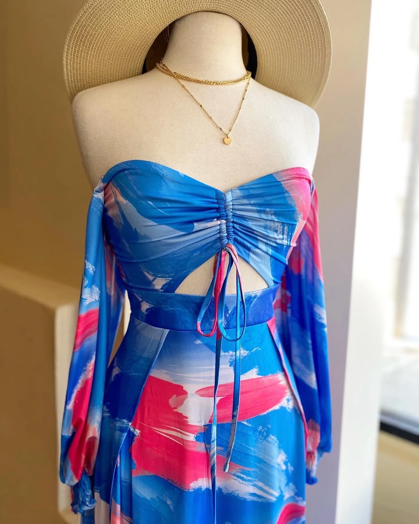 O/S Keyhole Slit Dress FINAL SALE