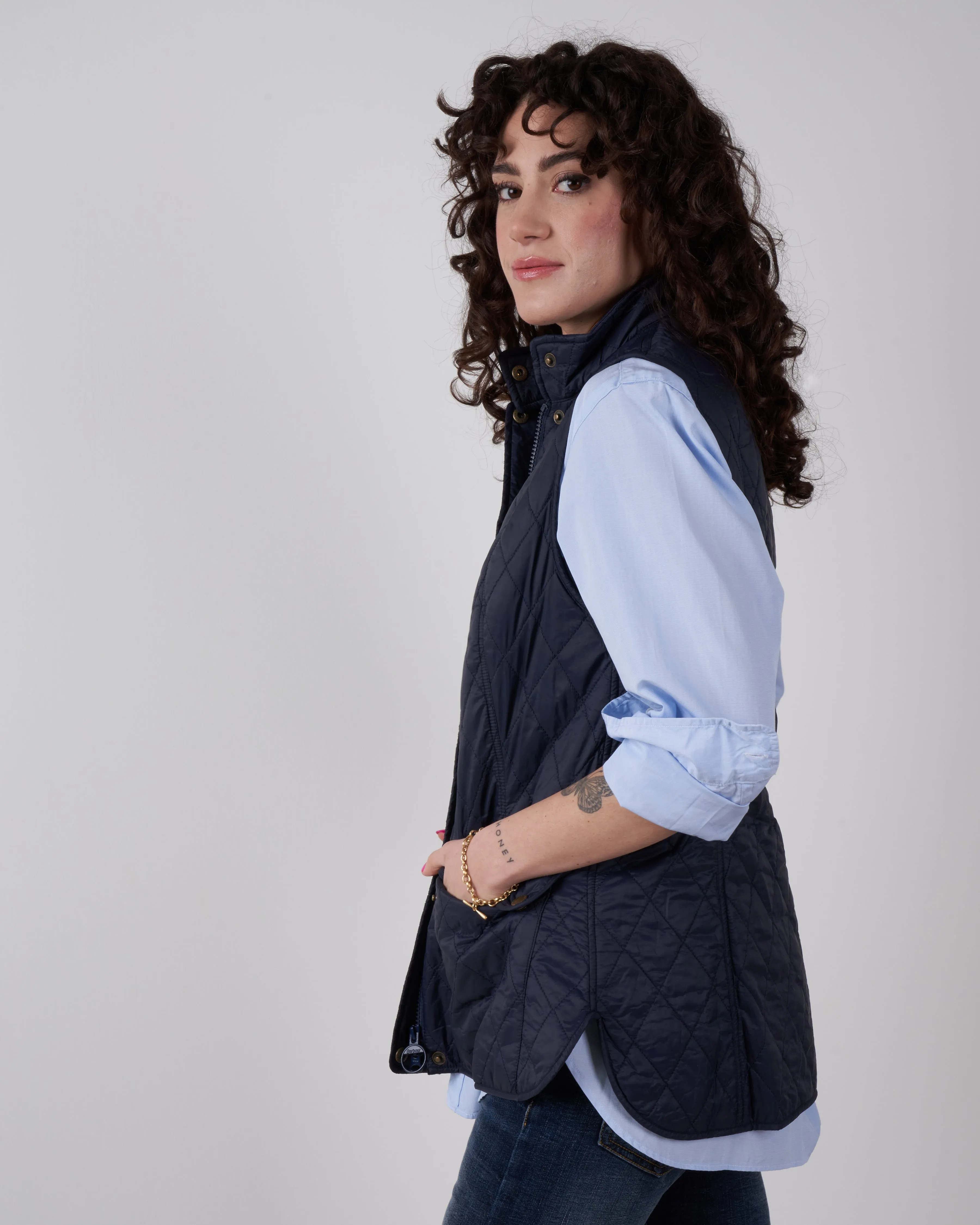 otterburn gilet vest - navy