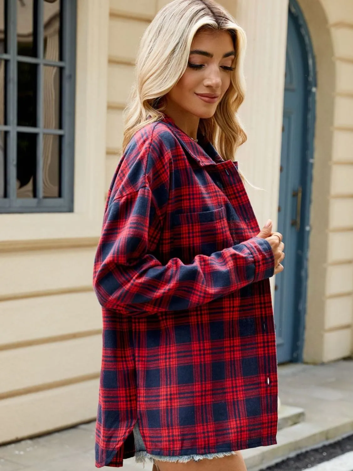 Paige Plaid Long Sleeve Flannel