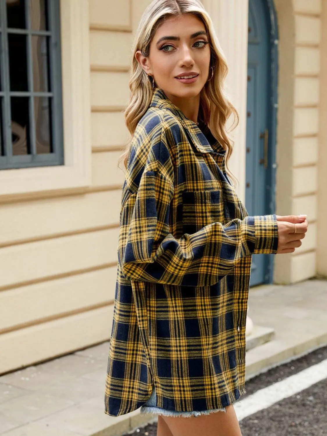 Paige Plaid Long Sleeve Flannel