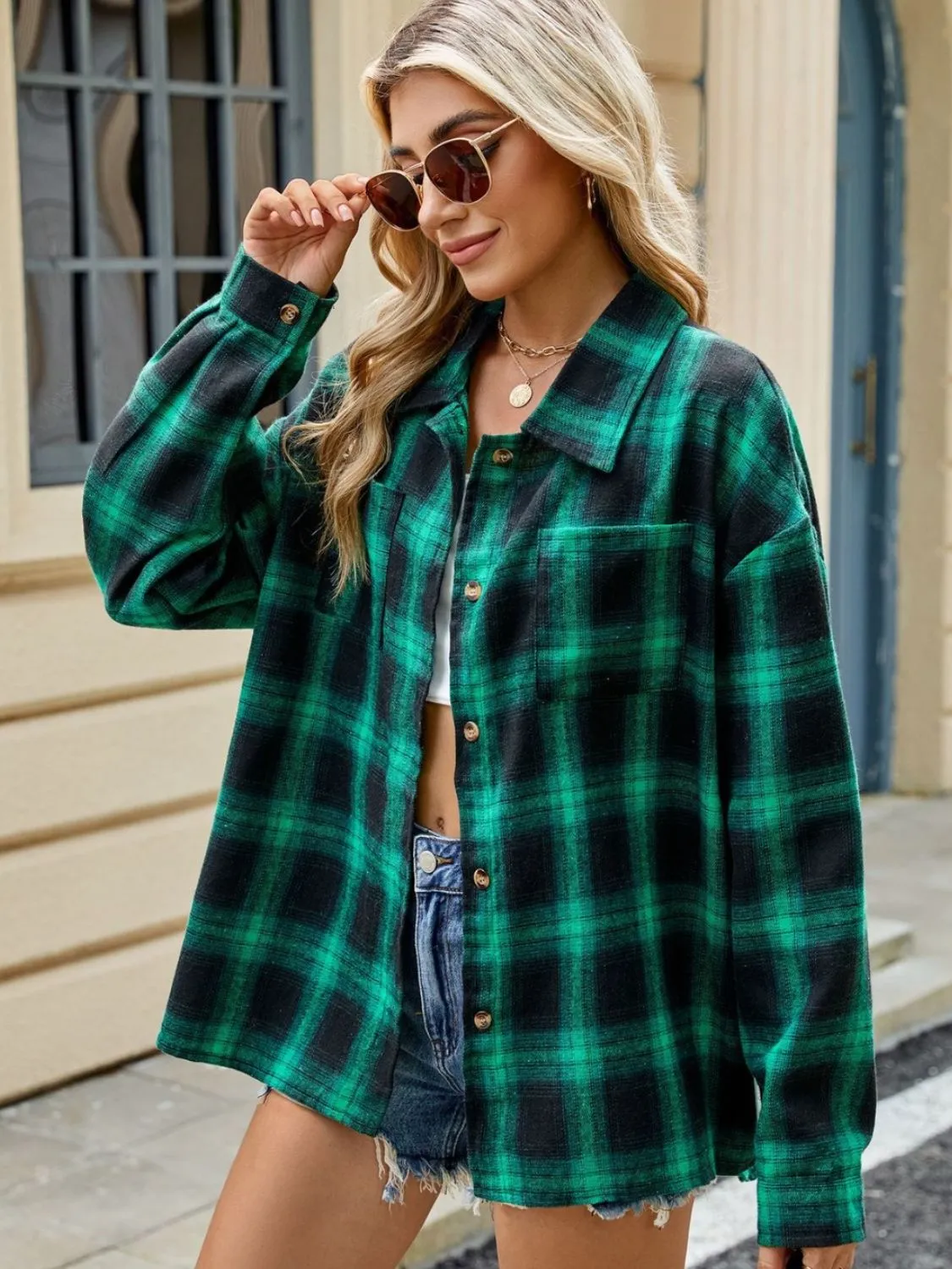 Paige Plaid Long Sleeve Flannel