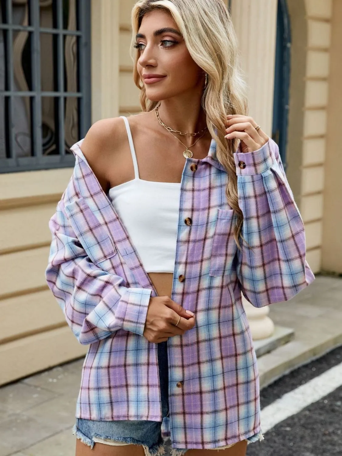 Paige Plaid Long Sleeve Flannel