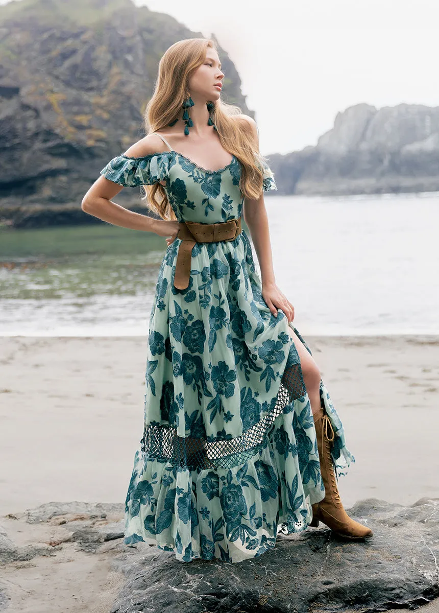 Paulina Dress in Peacock
