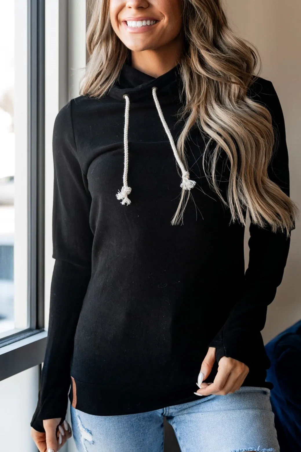 Performance Fleece CowlNeck Sweatshirt -Poppy Seed