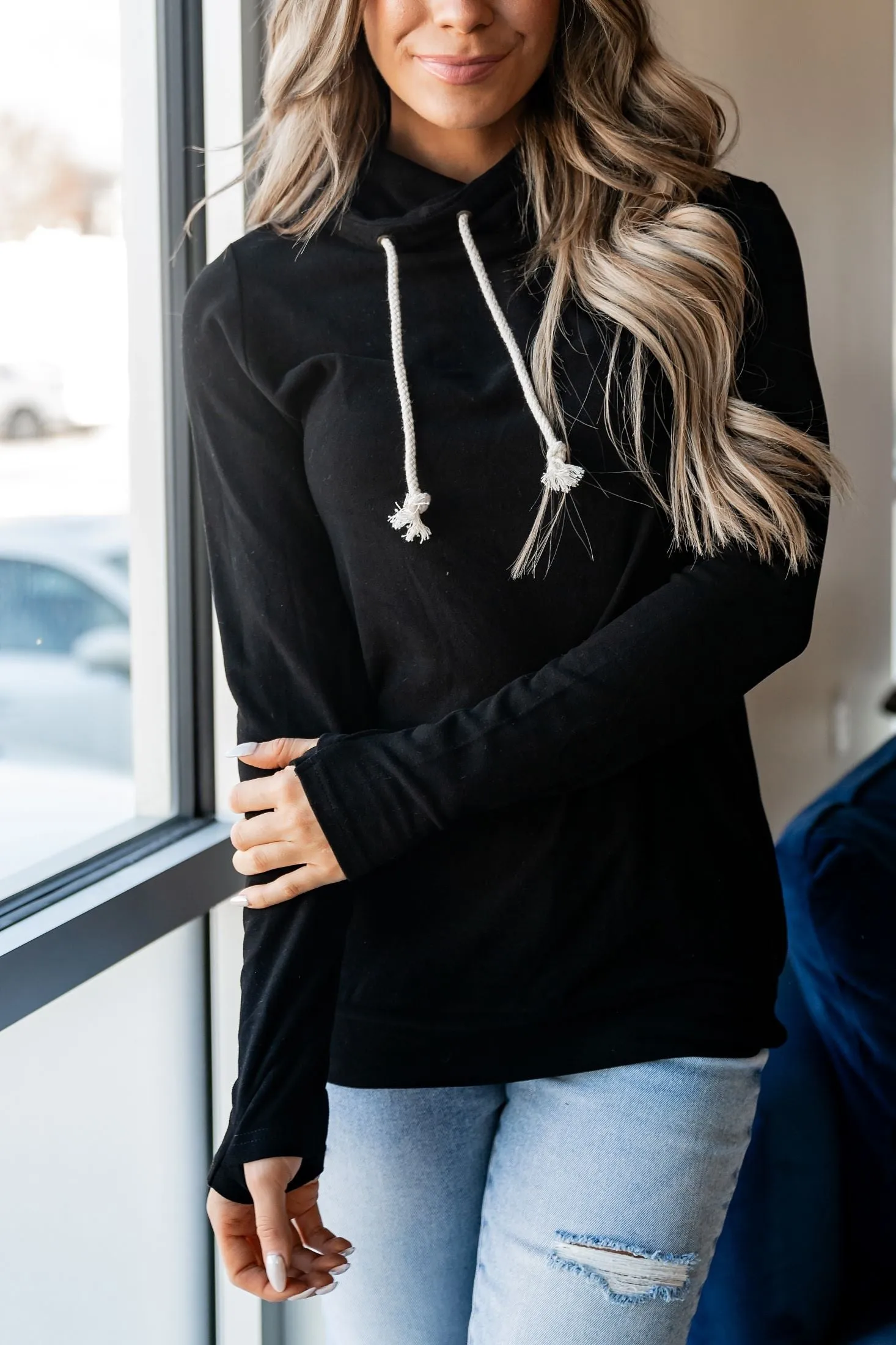 Performance Fleece CowlNeck Sweatshirt -Poppy Seed