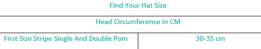 Personalised Baby First Size Ribbed Single Fluffy Faux Fur Pom Hats