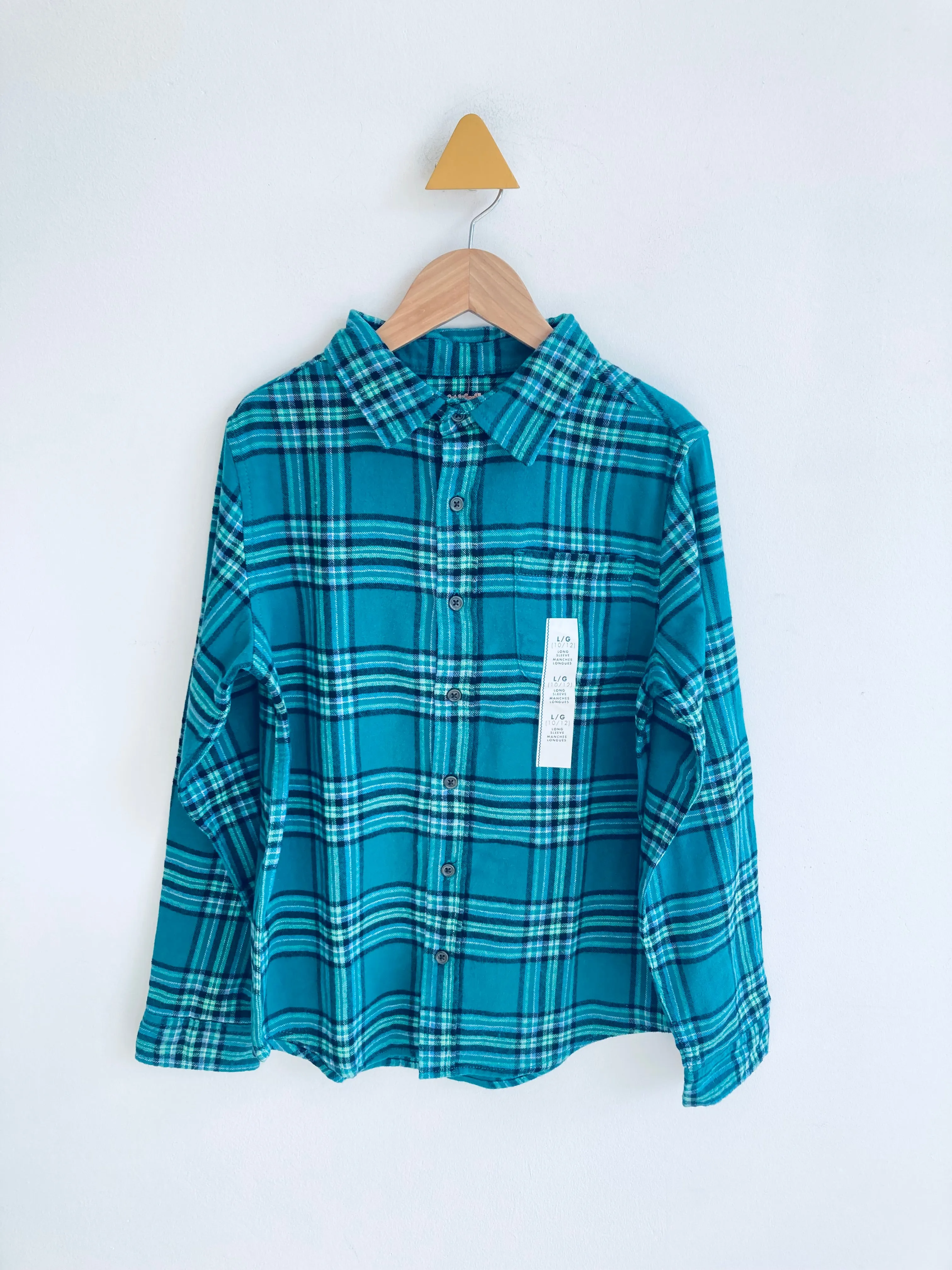 Plaid Flannel Shirt // 10-12Y