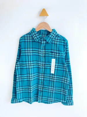Plaid Flannel Shirt // 10-12Y