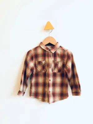 Plaid Flannel Shirt // 18-24M