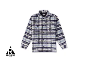 Plaid Mohair Flannel "Blue"