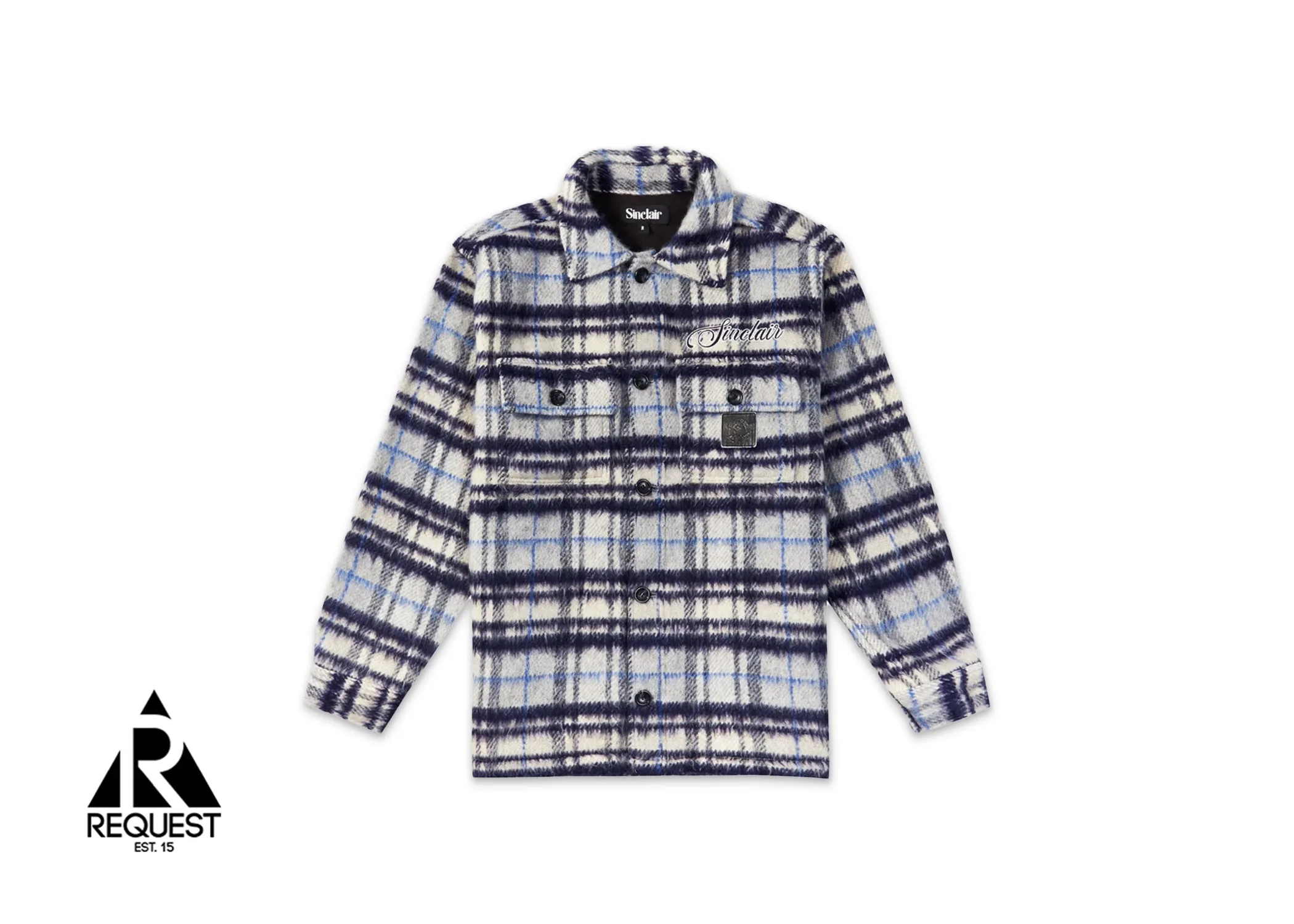 Plaid Mohair Flannel "Blue"