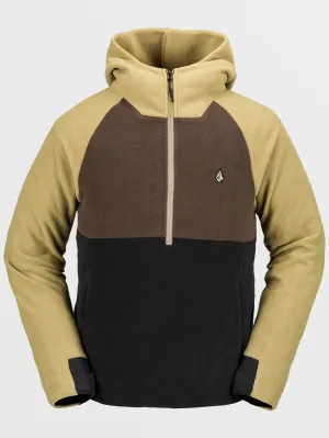Polar Half-zipped Kapuzenpullover - DARK KHAKI