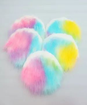 Pre Cut Faux Fur Pom Packs - Rainbow Pom