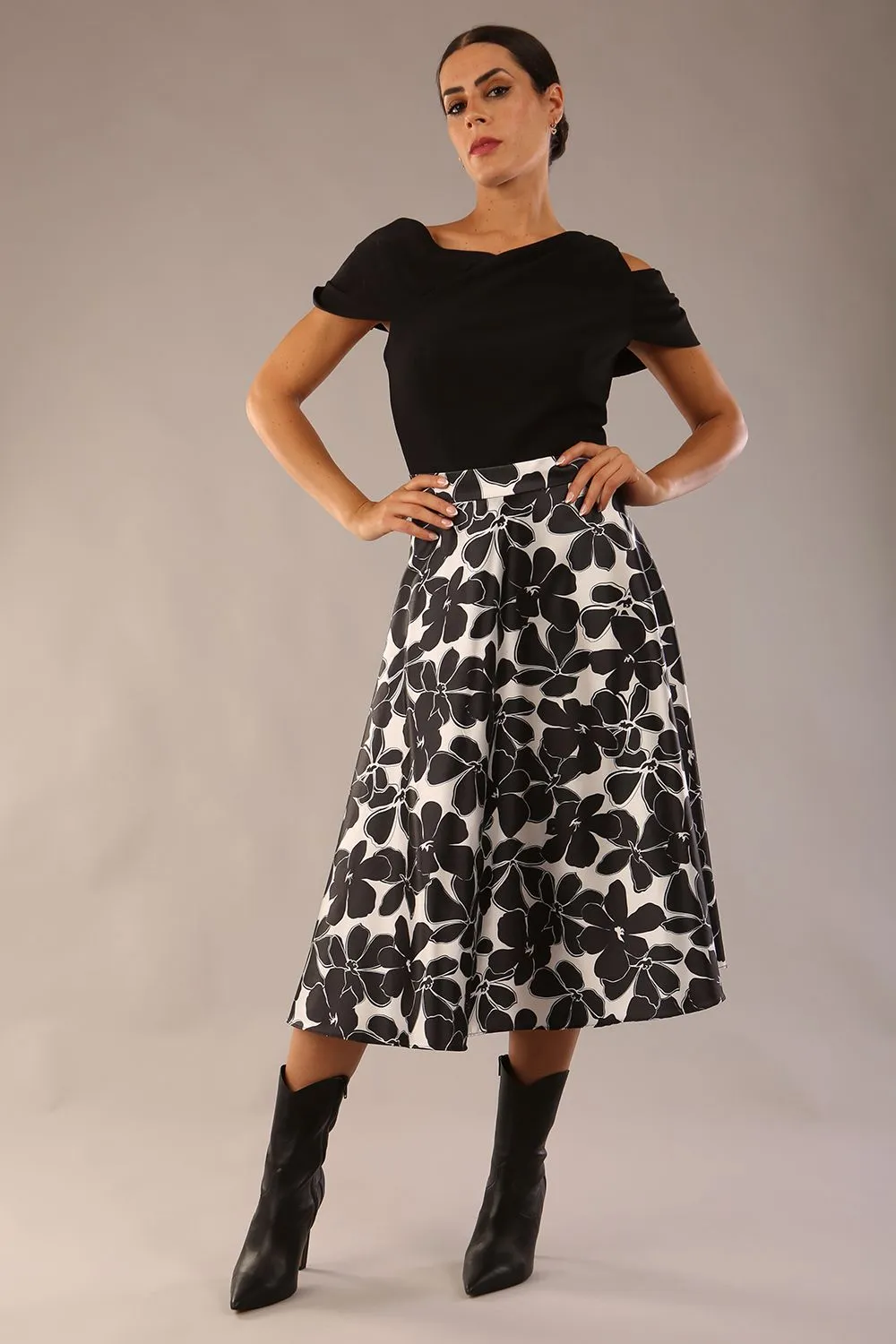 (PRE-ORDER) Gwendolyn Midi Length Skirt