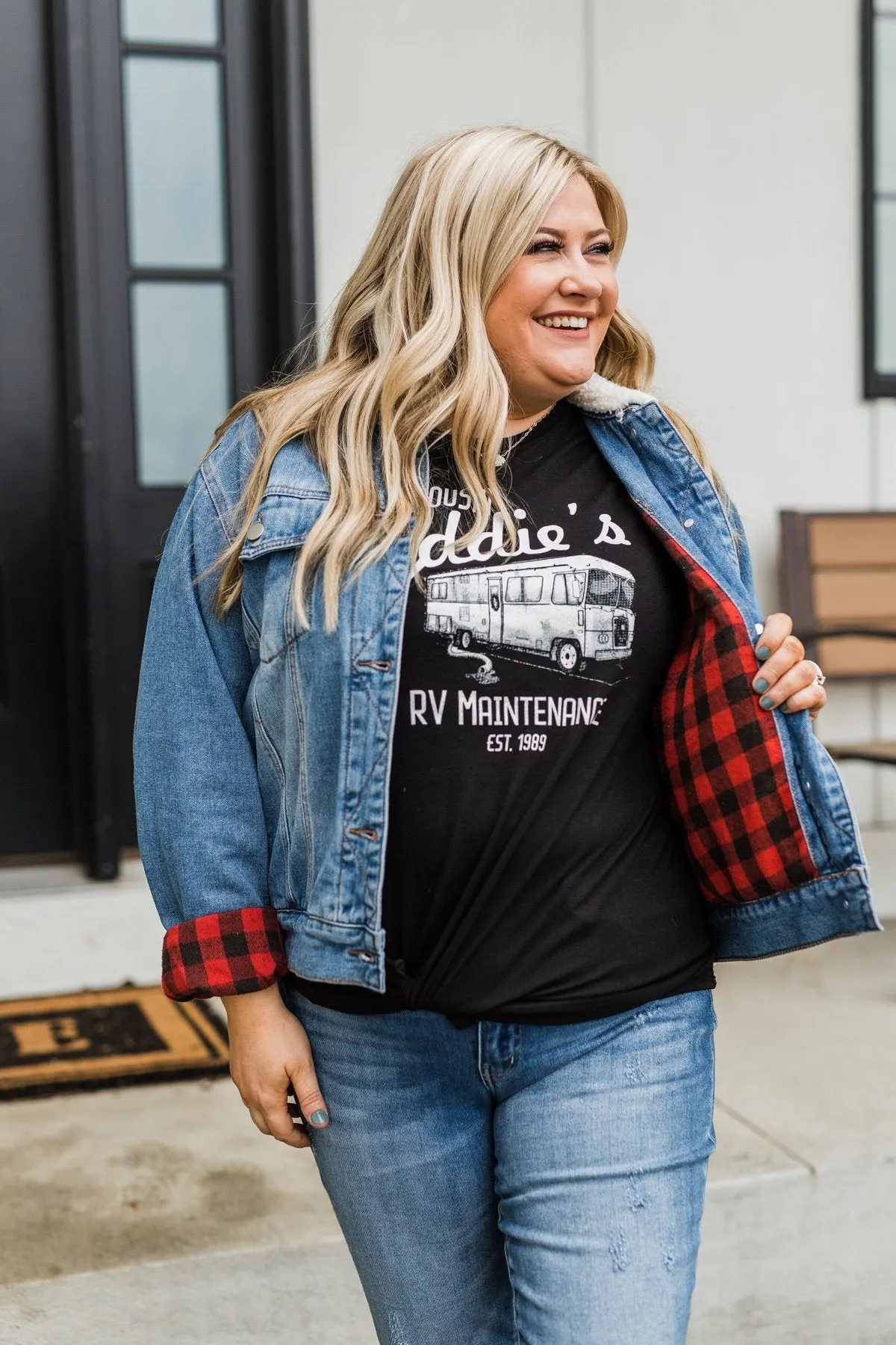 "Cousin Eddie's RV Maintenance" Graphic Tee- Black