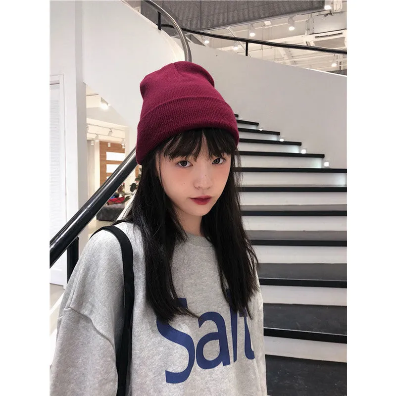 "PURPLE/RED/BLUE HARAJUKU" KNIT HAT K110712