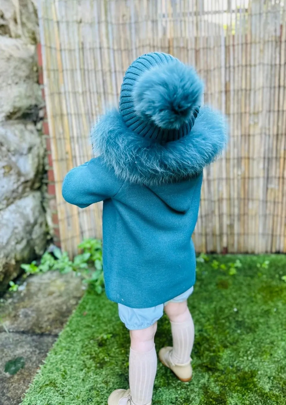"Serenade" Forest Faux Fur Hooded Coat