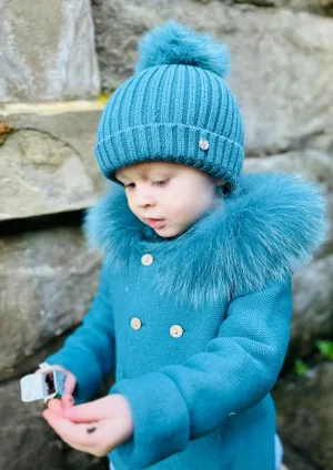 "Serenade" Forest Faux Fur Hooded Coat