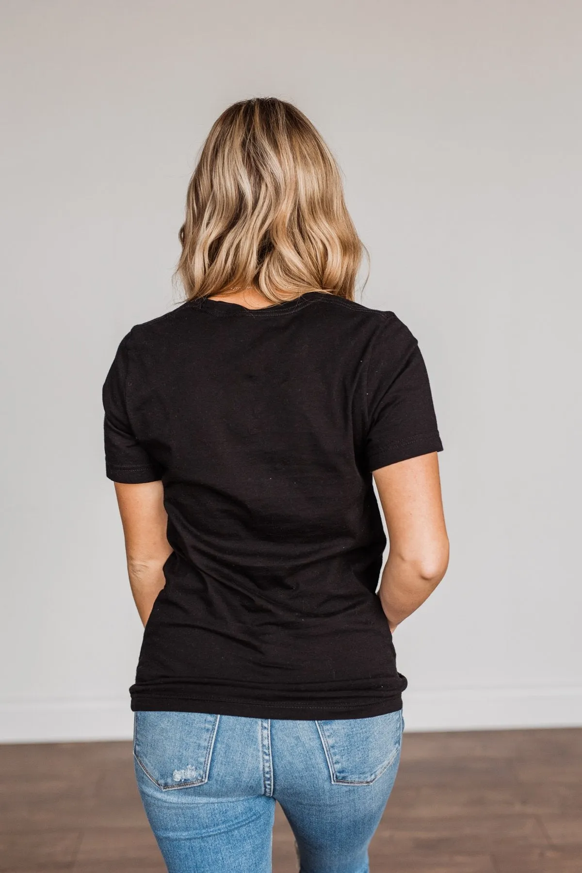 "Stay Wild. Roam Free" Buffalo Graphic Tee- Black