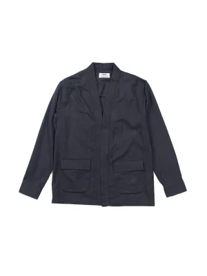 Qutn Throw On Midnight Flannel